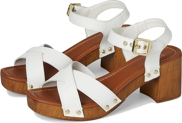 Dune London Judies Women's Wedge Shoes White : 37 (US Women's 7) B - Medium, Leather