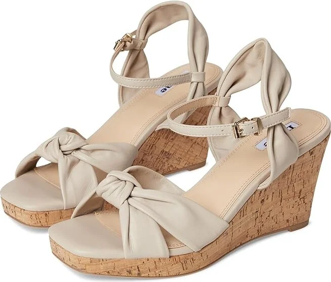 Dune London Kaino Women's Wedge Shoes Ecru : 39 (US Women's 9) B - Medium, Leather