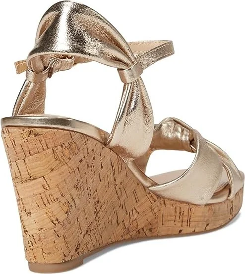 Dune London Kaino Women's Wedge Shoes Gold : 36 (US Women's 6) B - Medium, Leather - Image 4