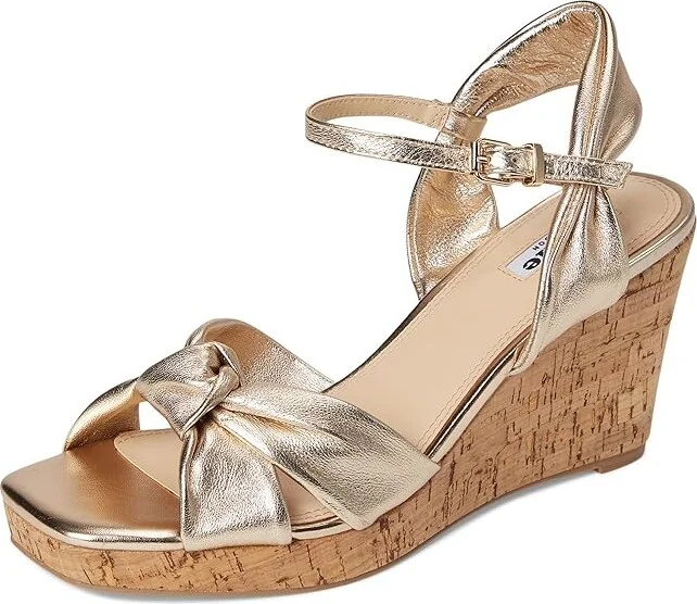 Dune London Kaino Women's Wedge Shoes Gold : 36 (US Women's 6) B - Medium, Leather - Image 5