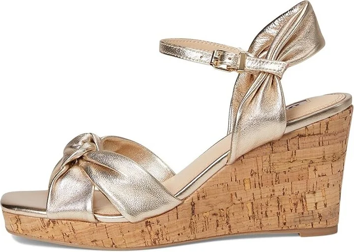 Dune London Kaino Women's Wedge Shoes Gold : 36 (US Women's 6) B - Medium, Leather - Image 6