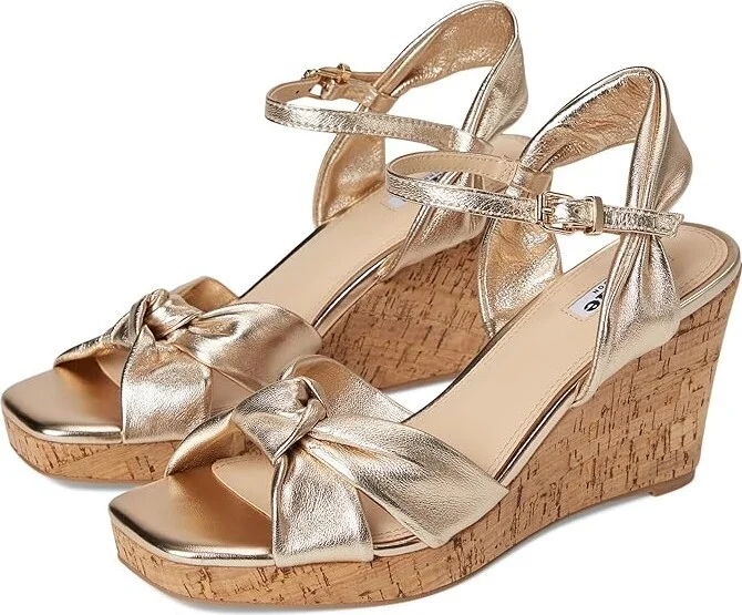 Dune London Kaino Women's Wedge Shoes Gold : 36 (US Women's 6) B - Medium, Leather