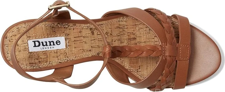 Dune London Koali Women's Wedge Shoes Tan : 40 (US Women's 10) B - Medium, Leather - Image 2