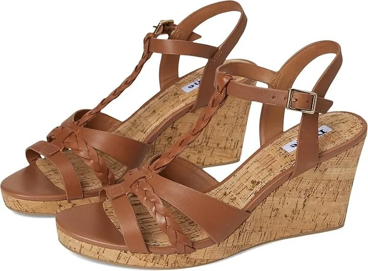 Dune London Koali Women's Wedge Shoes Tan : 40 (US Women's 10) B - Medium, Leather