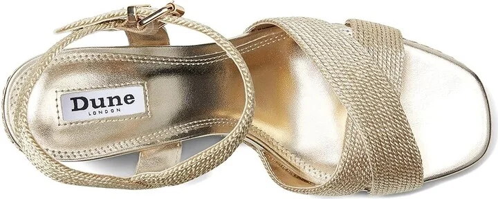 Dune London Kolden Women's Wedge Shoes Gold : 40 (US Women's 10) B - Medium - Image 2