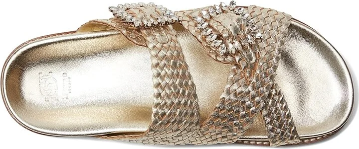 Dune London Lulos Women's Sandals Gold : 41 (US Women's 11) B - Medium, Leather - Image 2