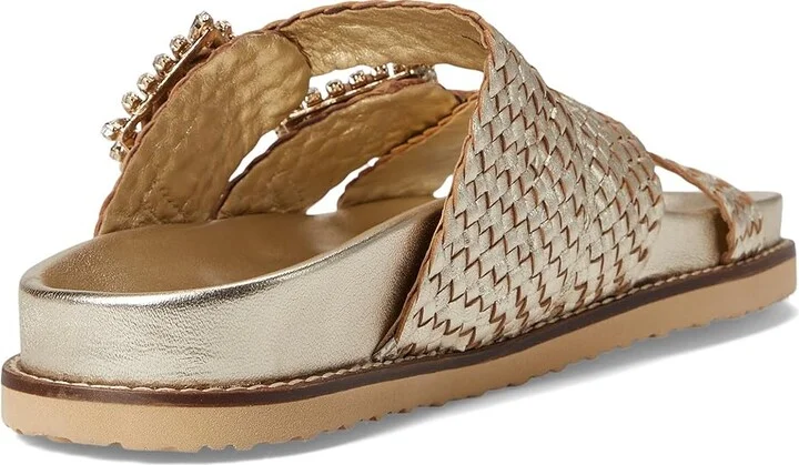 Dune London Lulos Women's Sandals Gold : 41 (US Women's 11) B - Medium, Leather - Image 4