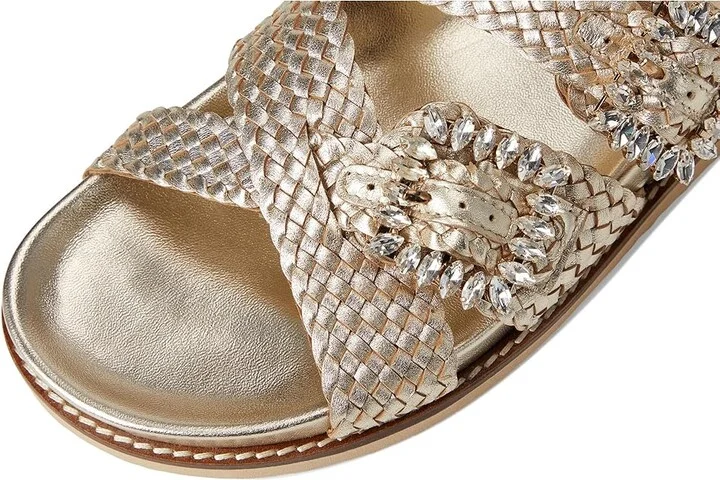 Dune London Lulos Women's Sandals Gold : 41 (US Women's 11) B - Medium, Leather - Image 7