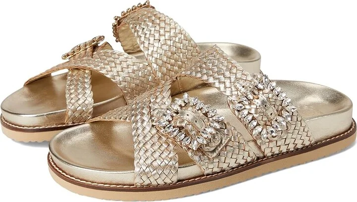 Dune London Lulos Women's Sandals Gold : 41 (US Women's 11) B - Medium, Leather