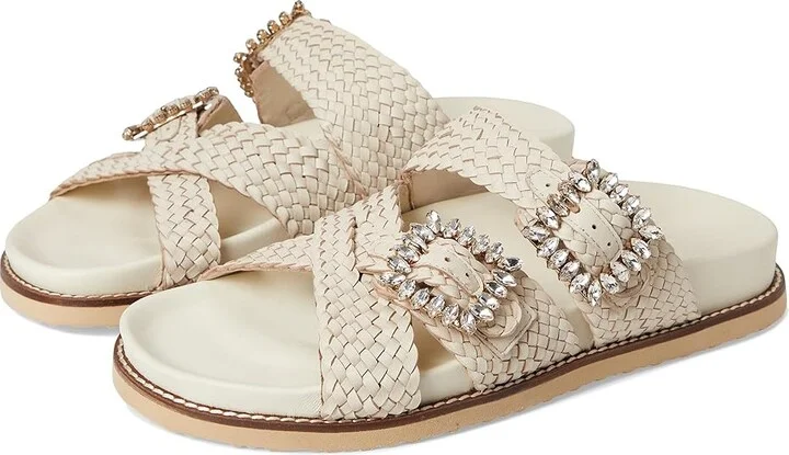 Dune London Lulos Women's Sandals White : 37 (US Women's 7) B - Medium, Leather