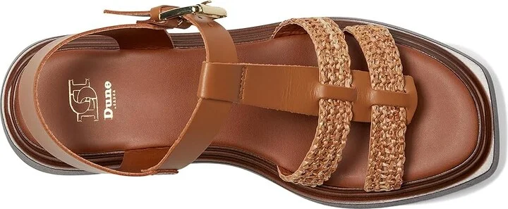 Dune London Lyons Women's Wedge Shoes Tan : 41 (US Women's 11) B - Medium, Leather - Image 2