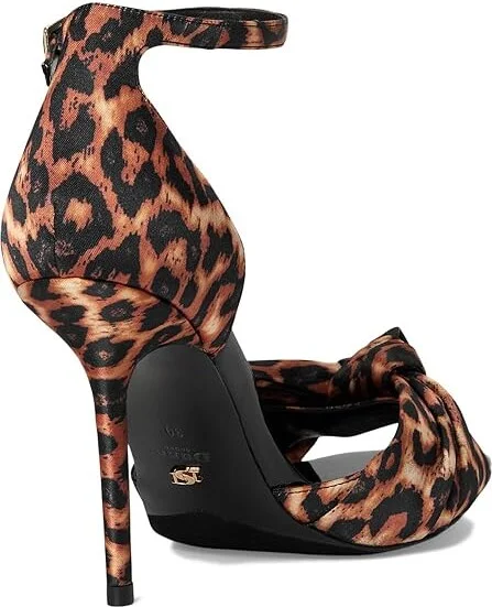 Dune London Mannequins High Heels Leopard Fabric : 38 (US Women's 8) B - Medium, Leather/Rubber/Satin - Image 4