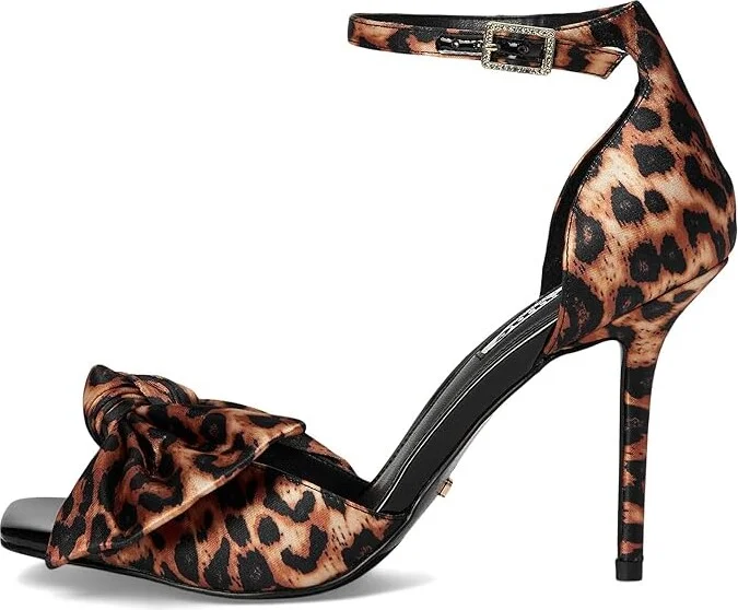 Dune London Mannequins High Heels Leopard Fabric : 38 (US Women's 8) B - Medium, Leather/Rubber/Satin - Image 6