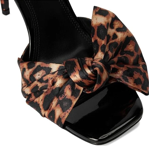 Dune London Mannequins High Heels Leopard Fabric : 38 (US Women's 8) B - Medium, Leather/Rubber/Satin - Image 7