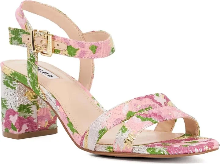 Pink/Green/White Floral Print Fabric