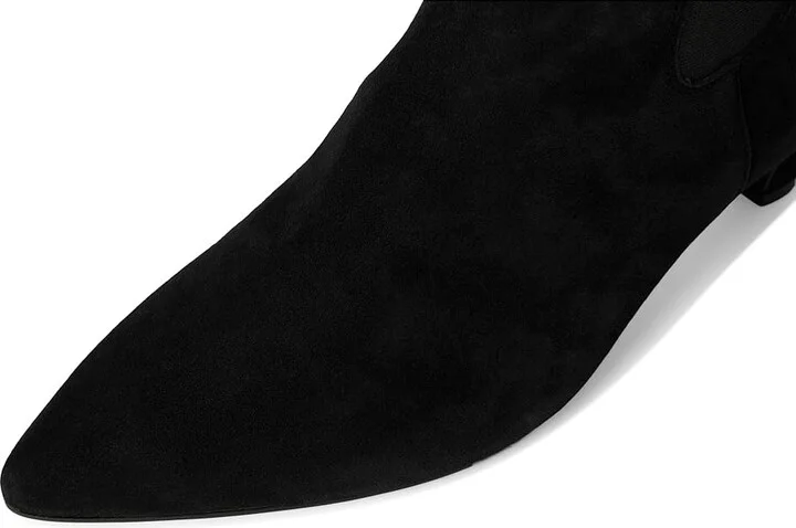 Dune London Obvious Women's Boots Black Suede : 36 (US Women's 6) B - Medium, Leather/Rubber/Suede - Image 2