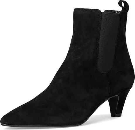 Dune London Obvious Women's Boots Black Suede : 36 (US Women's 6) B - Medium, Leather/Rubber/Suede - Image 5