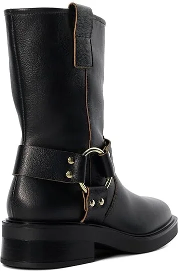 Dune London Pally Women's Boots Black Leather : 41 (US Women's 11) B - Medium, Leather/Rubber/Textile - Image 3