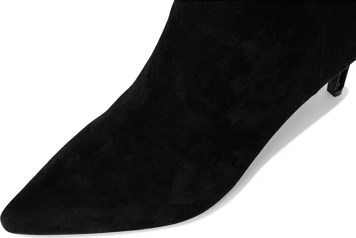Dune London Slouch Women's Boots Black Suede : 37 (US Women's 7) B - Medium, Rubber/Suede/Textile - Image 2