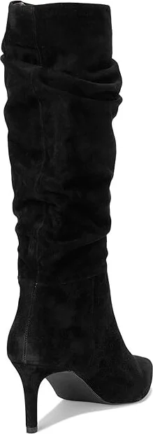 Dune London Slouch Women's Boots Black Suede : 37 (US Women's 7) B - Medium, Rubber/Suede/Textile - Image 4