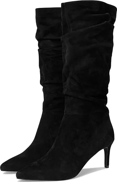 Dune London Slouch Women's Boots Black Suede : 37 (US Women's 7) B - Medium, Rubber/Suede/Textile
