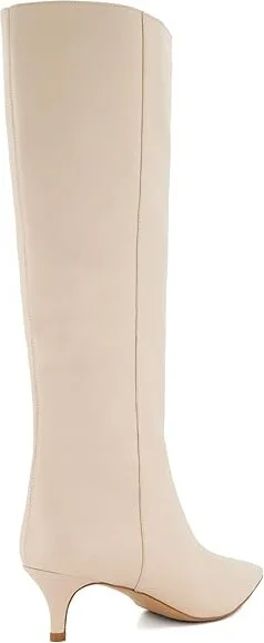 Dune London Smooth Women's Boots Ecru Leather : 36 (US Women's 6) B - Medium - Image 3