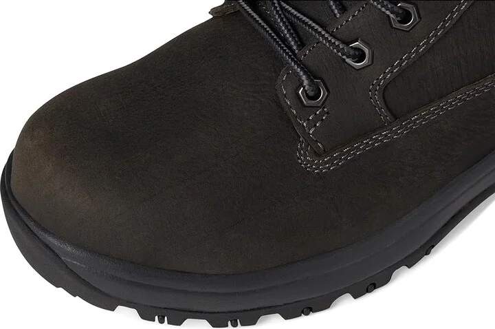 Dunham 8000 Works 6 in Plain Toe Waterproof Boot Men's Shoes Dark Grey Leather : 11.5 D (M) - Image 2