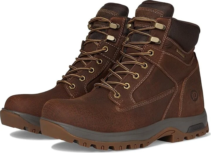 Dunham 8000 Works 6 in Plain Toe Waterproof Boot Men's Shoes Medium Natural Leather : 9 D (M)