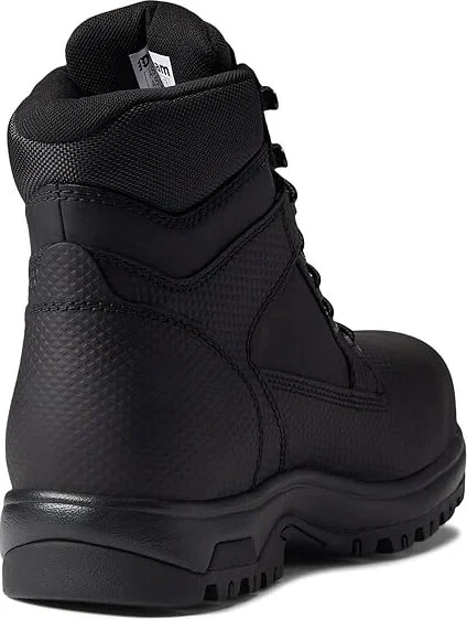 Dunham 8000 Works Safety 6 Boot Men's Shoes Black Textured Leather : 9 D (M), Leather/Textile - Image 4
