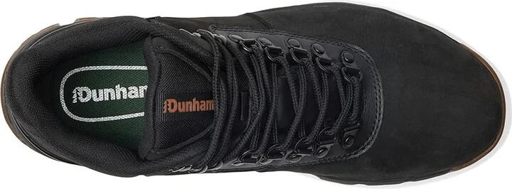 Dunham Alpine Mid Boots Men's Boots Black Leather : 8 4E, Leather/Rubber - Image 2