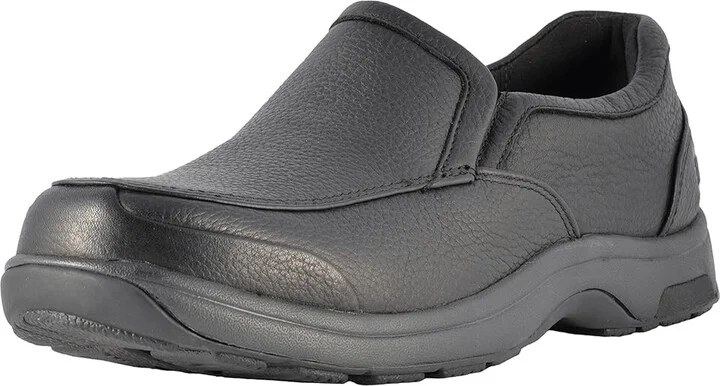 Dunham Battery Park Slip-On Men's Slip on Shoes Black Polished Leather : 8 D (M) - Image 2