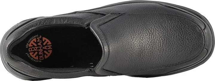 Dunham Battery Park Slip-On Men's Slip on Shoes Black Polished Leather : 8 D (M) - Image 3
