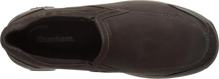 Dunham Battery Park Slip-On Men's Slip on Shoes Brown Nubuck : 9 D (M), Full Grain leather - Image 3