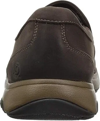 Dunham Battery Park Slip-On Men's Slip on Shoes Brown Nubuck : 9 D (M), Full Grain leather - Image 5