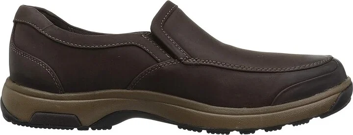 Dunham Battery Park Slip-On Men's Slip on Shoes Brown Nubuck : 9 D (M), Full Grain leather - Image 8