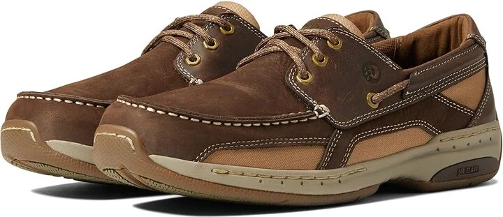 Dunham Captain Boat Shoe Men's Shoes Java : 9 D (M), Leather/Textile