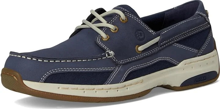 Dunham Captain Men's Slip on Shoes Dark Blue Nubuck : 13 4E, Leather/Mesh - Image 5