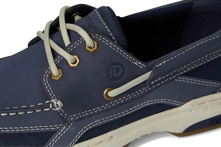 Dunham Captain Men's Slip on Shoes Dark Blue Nubuck : 13 4E, Leather/Mesh - Image 7