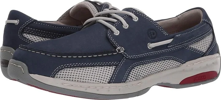 Dunham Captain Men's Slip on Shoes Navy Nubuck : 7 D (M), Leather/Mesh