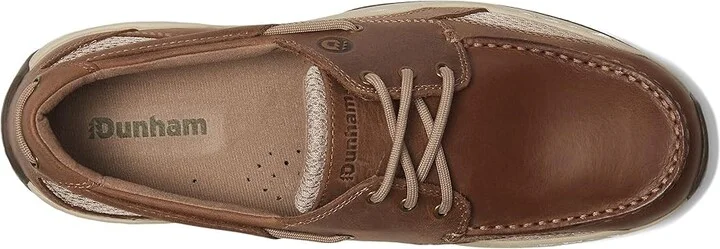 Dunham Captain Men's Slip on Shoes Tan Leather : 7 D (M), Leather/Mesh - Image 3