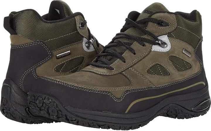 Dunham Cloud Plus Mid II Waterproof Boot Men's Shoes Breen Nubuck : 17 4E, Synthetic/Leather