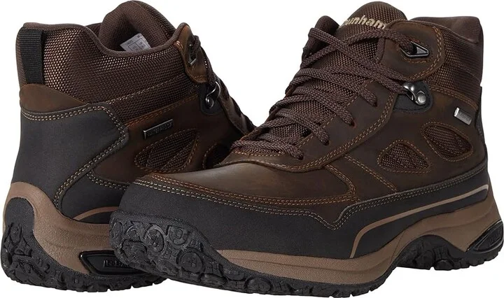 Dunham Cloud Plus Mid II Waterproof Boot Men's Shoes Brown Leather : 8 2E, Leather/Synthetic