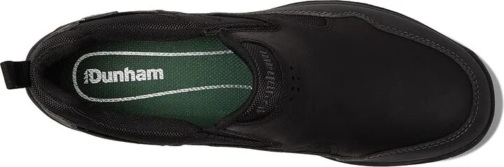 Dunham Cloud Plus Waterproof Slip-On Men's Shoes Black Leather : 9 D (M), Textile/Leather - Image 2