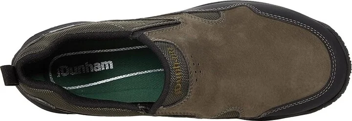 Dunham Cloud Plus Waterproof Slip-On Men's Shoes Breen Nubuck : 7.5 4E, Textile/Suede - Image 2