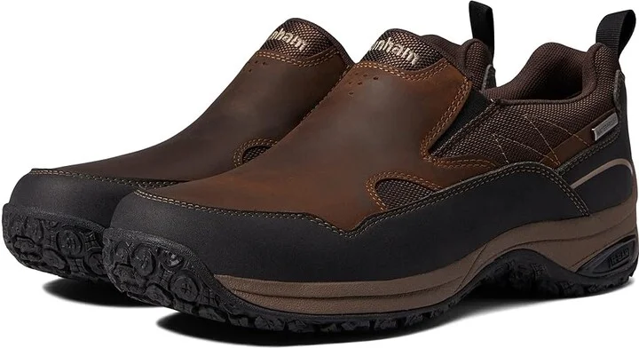 Dunham Cloud Plus Waterproof Slip-On Men's Shoes Brown Leather : 7 4E, Textile/Leather