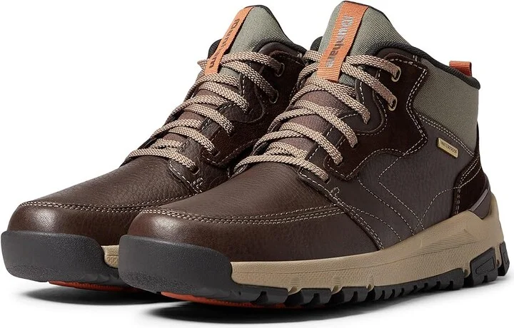 Dunham Glastonbury Waterproof Mid Boot Men's Shoes Brown : 8.5 D (M), Synthetic/Leather