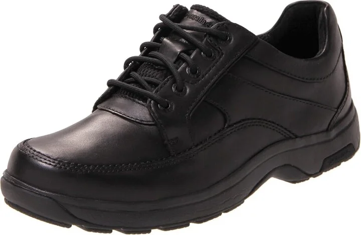 Dunham Midland Oxford Waterproof Men's Lace up casual Shoes Black Polished Leather : 9 B (N) - Image 2