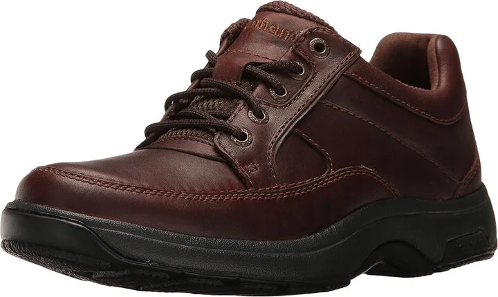Dunham Midland Oxford Waterproof Men's Lace up casual Shoes Brown Polished Leather : 9 B (N) - Image 2