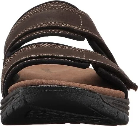 Dunham Newport Slide Men's Sandals Dark Brown : 9 D (M), Leather - Image 6