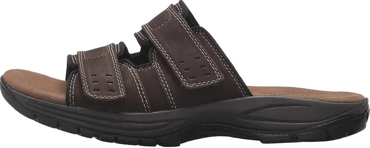 Dunham Newport Slide Men's Sandals Dark Brown : 9 D (M), Leather - Image 7